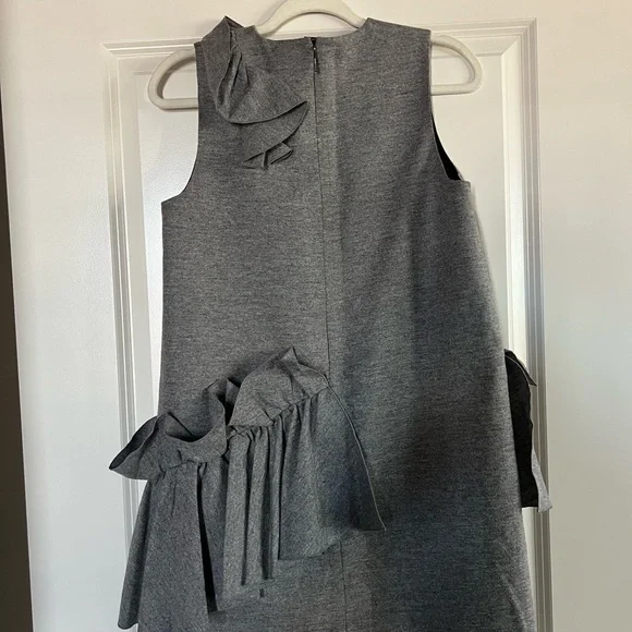 MSGM - RUFFLED WOOL-FLEECE MINI DRESS